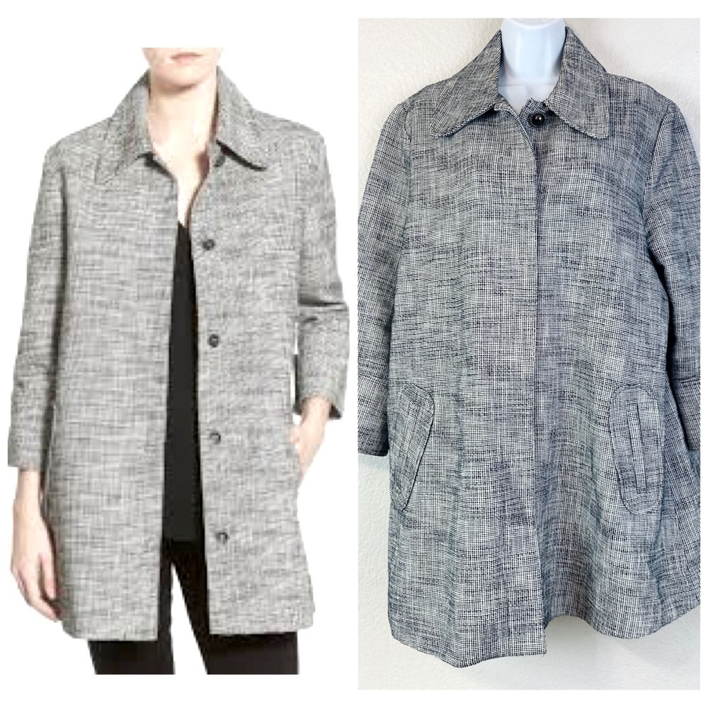 Cupcakes & Cashmere Gwen Woven Swing Coat Size L